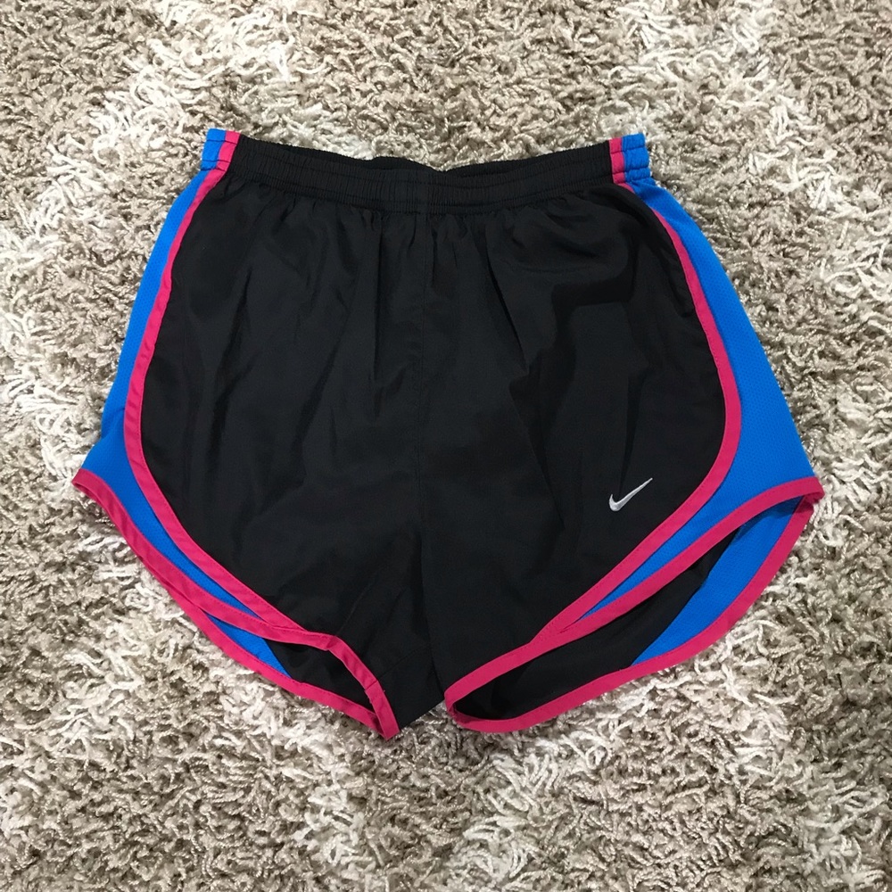 Nike Dri-FIT Tempo Running Shorts Black Blue/ Pink Size XS